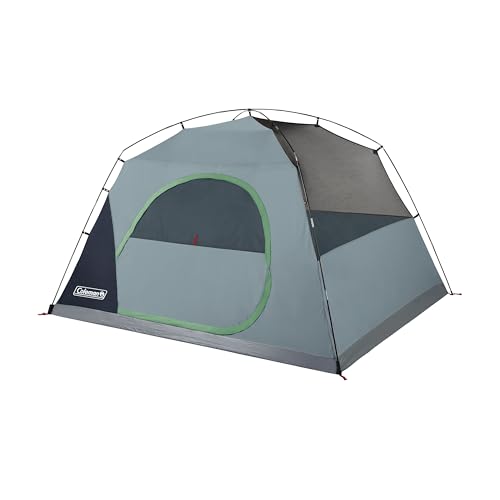 Skydome Series Camping Tent Weatherproof Tent w/ Pre-Attached Poles Rainfly Carry Bag