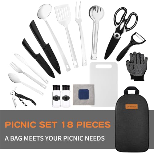 Camping Cooking Utensils Set-Camping Essentials Cookware Accessories