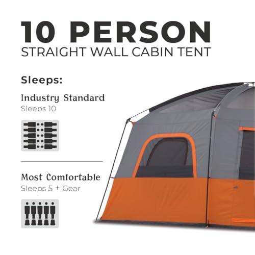 Tent for Family Camping | Large Multi Room Cabin Tents for Car Camping & Outdoor Adventures
