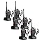 6pcs Two Way Radios Long Range Walkie Talkies for Adults wi/ Headphones