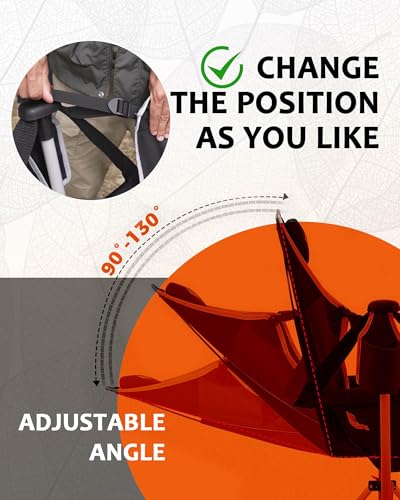Hammock Camping Chair,Aluminum Alloy Adjustable Back Swinging Chair