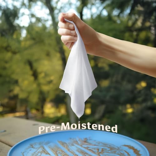 Dish Wipes|100% Biodegradable Pre-Moistened Food-Safe Camp Kitchen Wipes