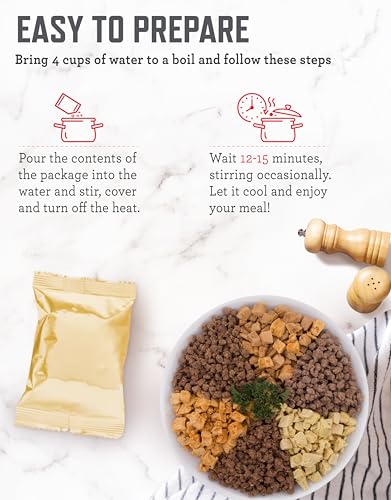 Chicken,Beef,Pork & Rice Emergency Food Supply Bucket,Freeze-Dried Survival Meals