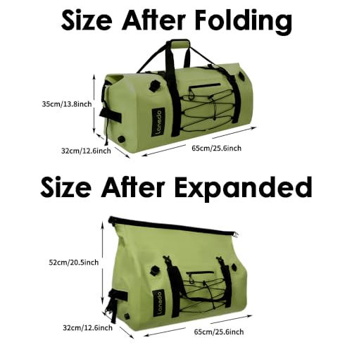 80L Dry Bag Large Waterproof Bag Roll-Top Heavy Duty Fishing Duffel Bag
