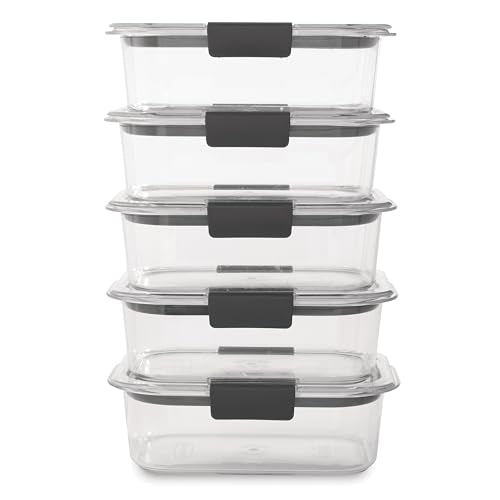 Food Storage Containers BPA Free Airtight Lids Ideal for Lunch Meal Prep