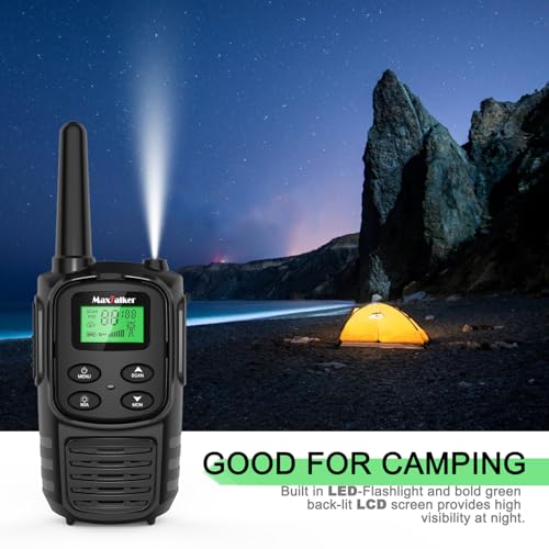 2pcs Walkie Talkies Long Range for Adult,MT10 Rechargeable Walkie Talkies