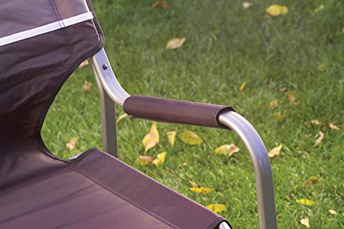 Portable Aluminum Camp Chair w/ Side Table & Cup Holder,Lightweight Folding Chair