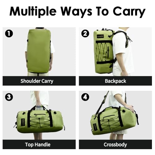 80L Dry Bag Large Waterproof Bag Roll-Top Heavy Duty Fishing Duffel Bag
