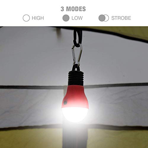 3pcs Camping Lights-3 Lighting Modes,Portable LED Bulbs Ideal for Kids’ Camping