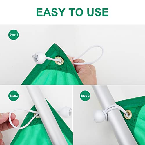 50PCS Bungee Cords, 6" Heavy Duty Outdoor Bungee Cord w/ Balls