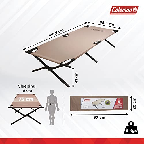 Trailhead II Folding Cot,Camping Bed w/ Easy Setup & Takedown,Supports Adults upto 300lbs