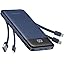 Portable Charger with Built in Cables, Portable Charger with Cords Wires Slim 10000mAh