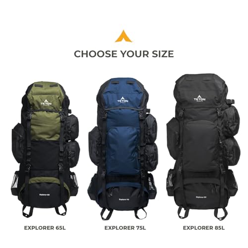Explorer Internal Frame Backpack with Rain Cover | Hiking, Camping, Backpacking