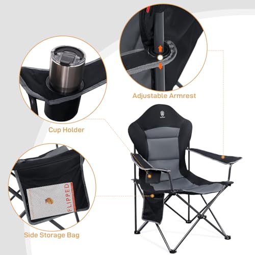 2pcs Camping Chairs,Lawn Chairs Outdoor Sports Chairs,Folding Chair Camping Chairs