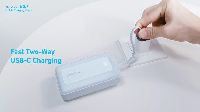Portable Charger, 10,000mAh 30W Power Bank, USB-C in & Out Fast Charging Battery Pack