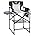 Camping Directors Chair,Heavy Duty,Oversized Portable Folding Chair w/ Side Table