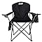Portable Camping Quad Chair w/ 4-Can Cooler,Cushioned Seat & Back w/ Side Pockets