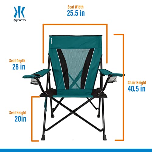 XXL Dual Lock Portable Camping Chair - Supports Up to 400lbs