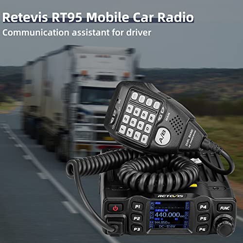 RT95 Dual Band Mobile Radio,Long Range Ham Radio w/ Antenna