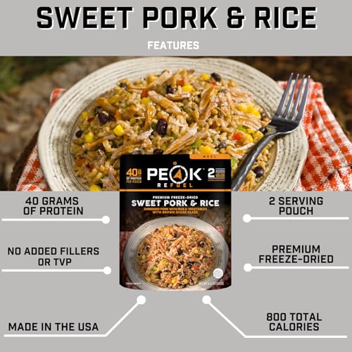 Sweet Pork and Rice|Freeze Dried Hiking,Backpacking & Camping Meals|Real Meat