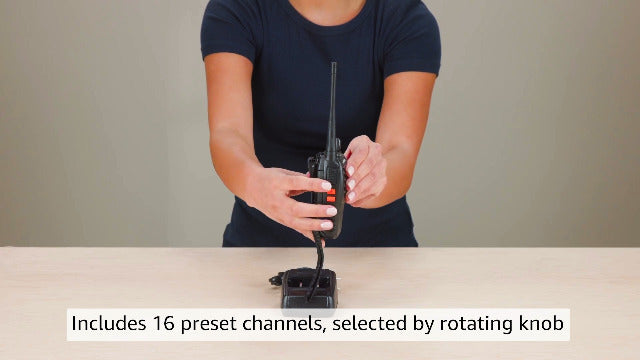 4pcs Walkie Talkies Long Range for Adults with Earpieces-16 Channel