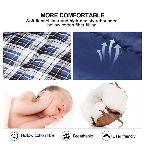 Cotton Flannel Sleeping Bag for Camping Backpacking - Adults
