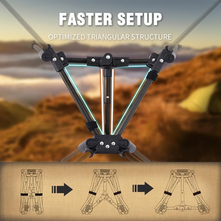 Portable Camping Chair Backpacking Chair - The 4th Gen Ultralight Folding Chair