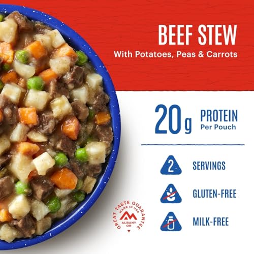 Beef Stew|Freeze Dried Backpacking & Camping Food|2 Servings|Gluten-Free