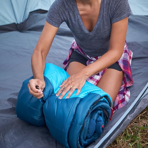 Cool-Weather Sleeping Bag,Adult Sleeping Bag w/ Heat Retention