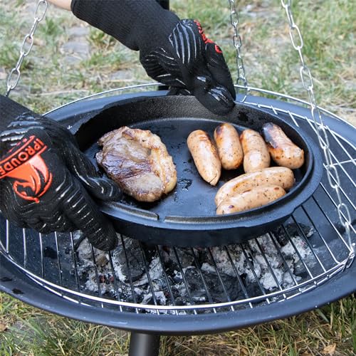 5n1 Dutch Oven Camping Accessories Kit-Campfire Cooking Equipment w/ Heat-Resistant Gloves
