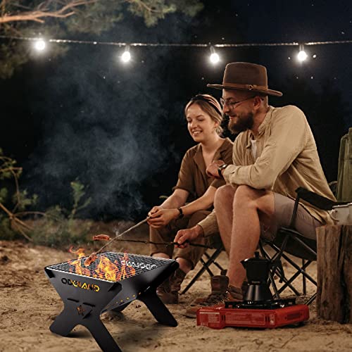 Camping Campfire Grill,Portable Folding Charcoal Grills,Backpacking BBQ Grill