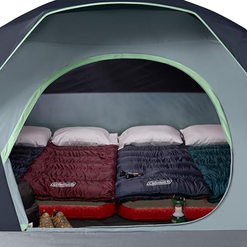 Skydome Series Camping Tent Weatherproof Tent w/ Pre-Attached Poles Rainfly Carry Bag
