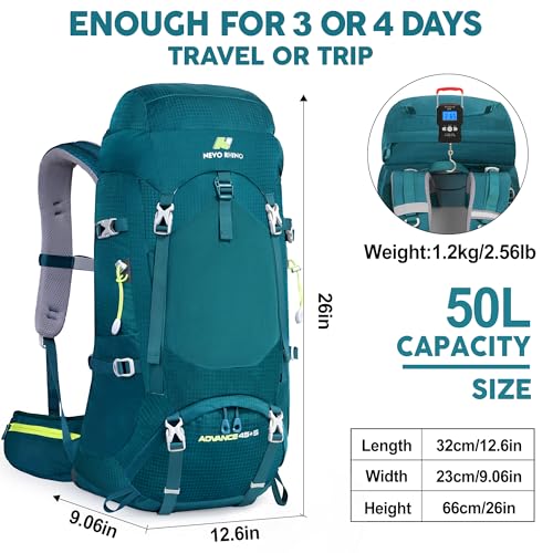 Internal Frame Hiking Backpack 45+5L,Mountain Climbing Camping Backpack