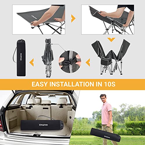 Folding Camping Cot for Adults,Portable Sturdy Sleeping Cot w/ Carry Bag