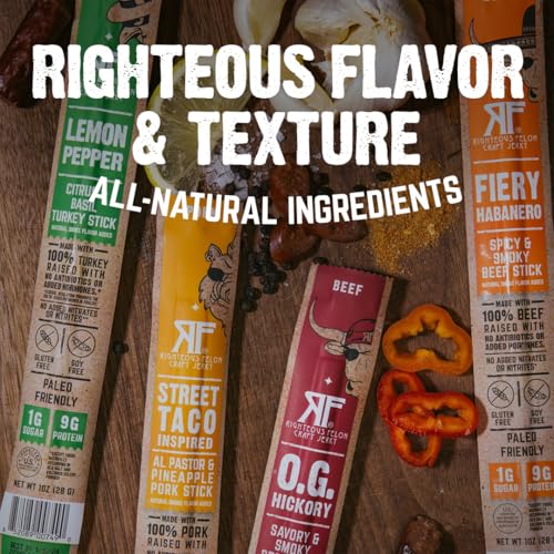 10pcs Jerky Variety Pack Meat Sticks|High Protein,Low Carb,Keto,Gluten Free