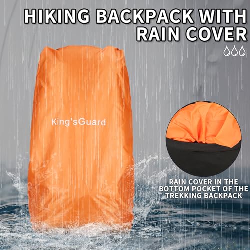 60L Hiking Backpack for Men & Women | Waterproof Camping & Backpacking Pack
