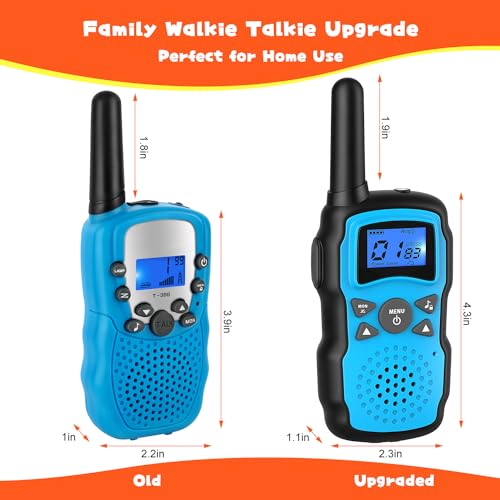 4pcs Walkie Talkies for Kids Adults,Long Range for Camping