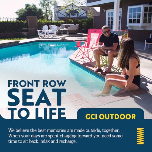 Comfort Pro Rocker Camping Chair|Portable Folding Rocking Chair w/ Armrests