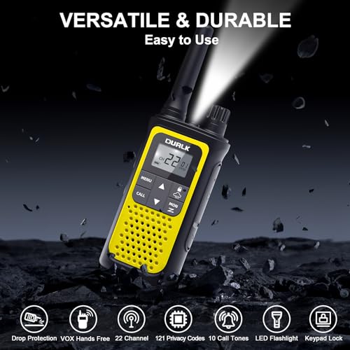 4pcs Rechargeable Walkie Talkies Long Range, Walkie Talkies for Adults