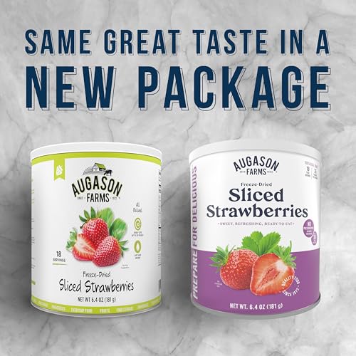 Freeze Dried Sliced Strawberries Can - Gluten Free Snack for Baking-18 Servings