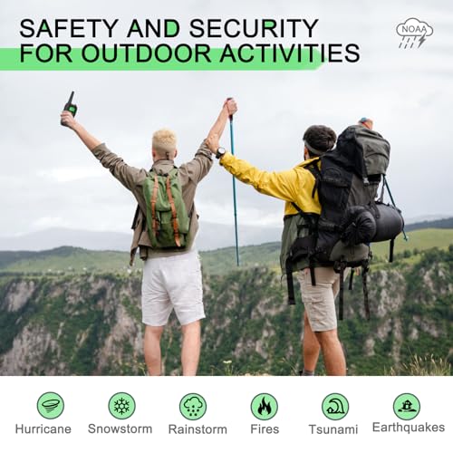 2pcs Walkie Talkies Long Range for Adult,MT10 Rechargeable Walkie Talkies