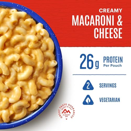 Creamy Macaroni & Cheese|Freeze Dried Backpacking & Camping Food|2 Servings