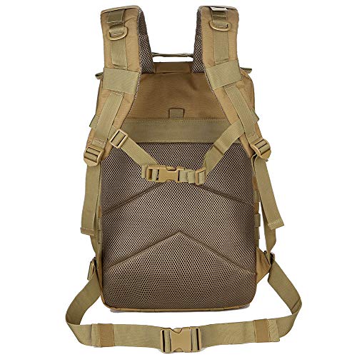 45L Military Tactical Backpack | Molle Army Assault Pack | 3-Day Bug Out Bag for Hiking