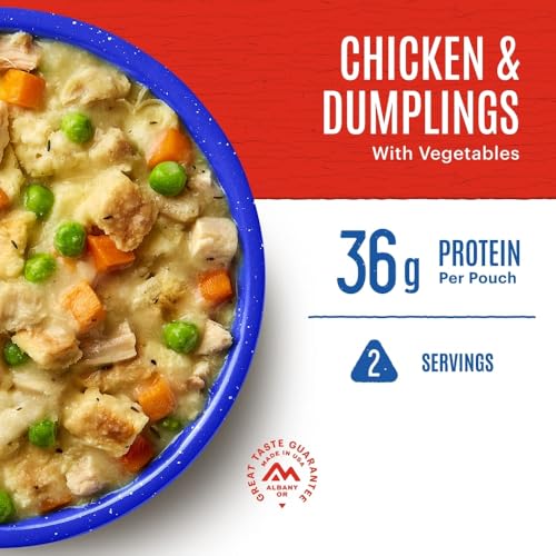Chicken & Dumplings|Freeze Dried Backpacking & Camping Food |2 Servings