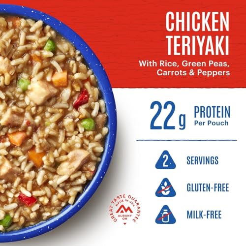 Chicken Teriyaki w/ Rice|Freeze Dried Backpacking & Camping Food|2 Servings