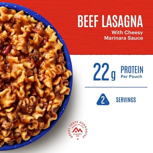 Lasagna w/ Meat Sauce|Freeze Dried Backpacking & Camping Food|2 Servings
