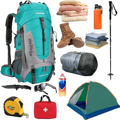 60L Hiking Backpack for Men & Women | Waterproof Camping & Backpacking Pack