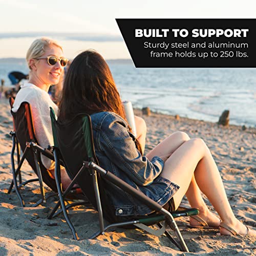 Mountain Tech Folding Camp Chair with Carry Bag for Camping,Beach,Picnic