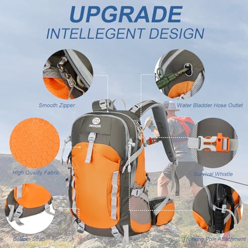 Hiking Backpack,40L Lightweight Camping Backpack with Rain Cover
