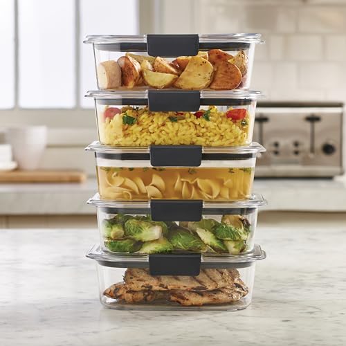 Food Storage Containers BPA Free Airtight Lids Ideal for Lunch Meal Prep